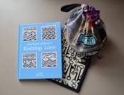 lace book, knitting project bag